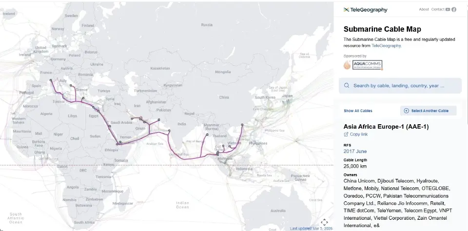 NT ยืนยัน เน็ตไทยยังแกร่ง หลังพบความเสี่ยงเคเบิลใต้น้ำในตะวันออกกลาง