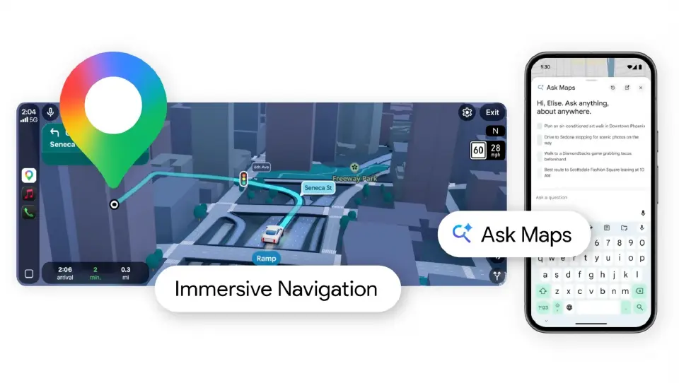 Google ดึง Gemini ปฏิวัติ Maps เพิ่มฟีเจอร์คุยตอบโต้-นำทาง 3D