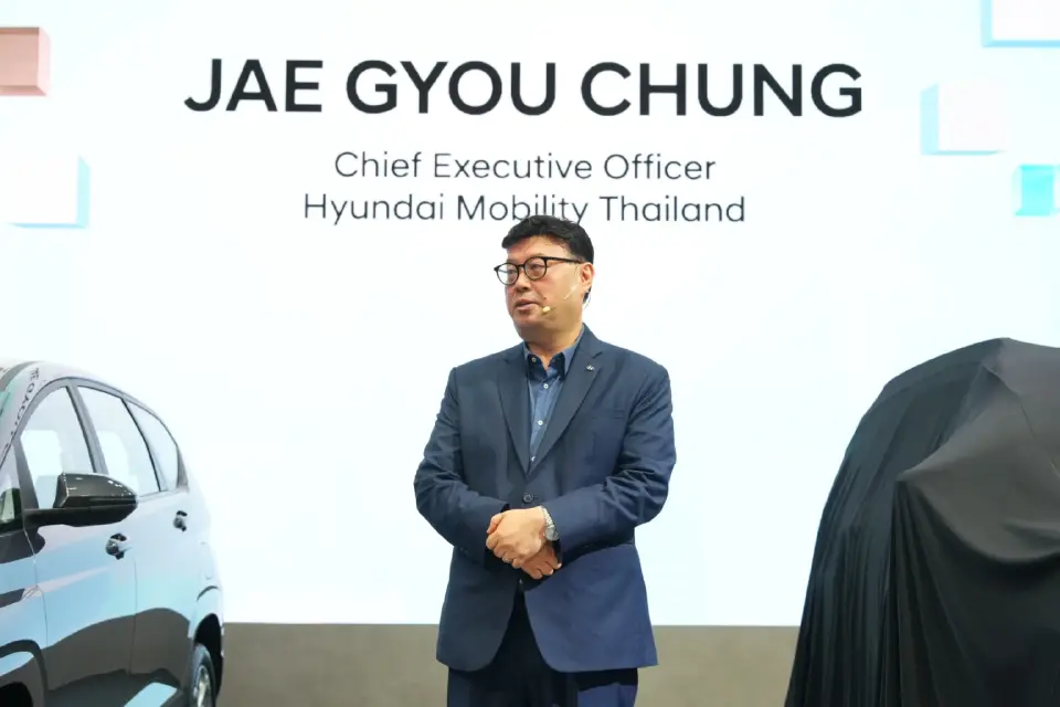 นายเจ กิว จอง ประธานเจ้าหน้าที่บริหาร บริษัท ฮุนได โมบิลิตี้ (ประเทศไทย) จำกัด