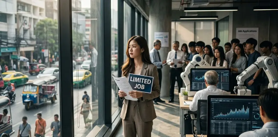 AI เขย่าตลาดจ้างงาน ดัชนีชี้ชัด 'นิวเจน' รับศึกหนัก-โอกาสงานวูบ 16%