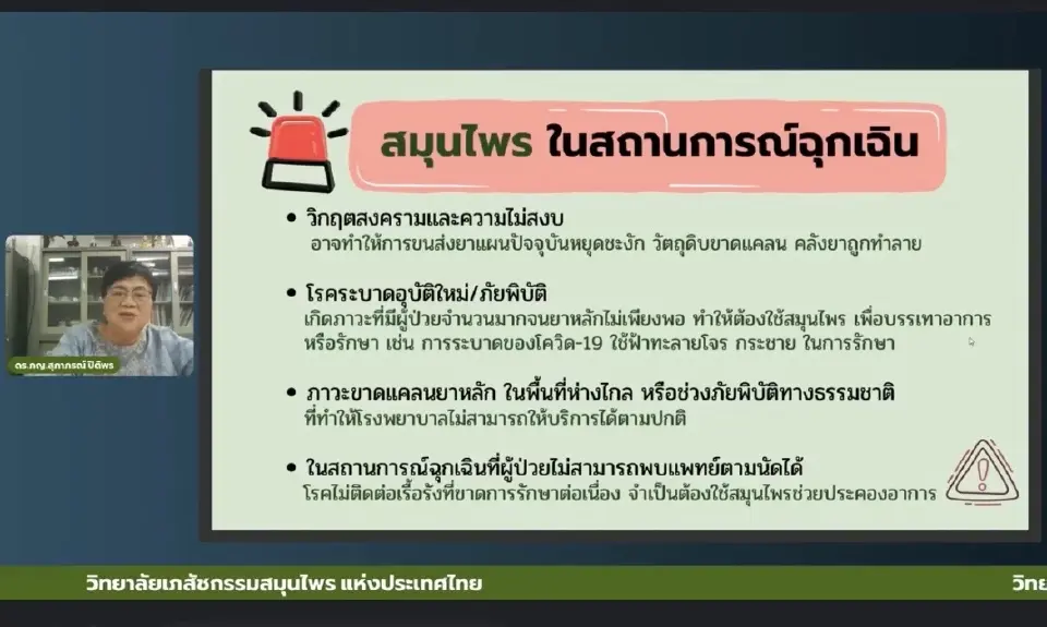 โลกผันผวนยาเสี่ยงขาดแคลน ดัน"สมุนไพรไทย"เป็นแผนสำรอง