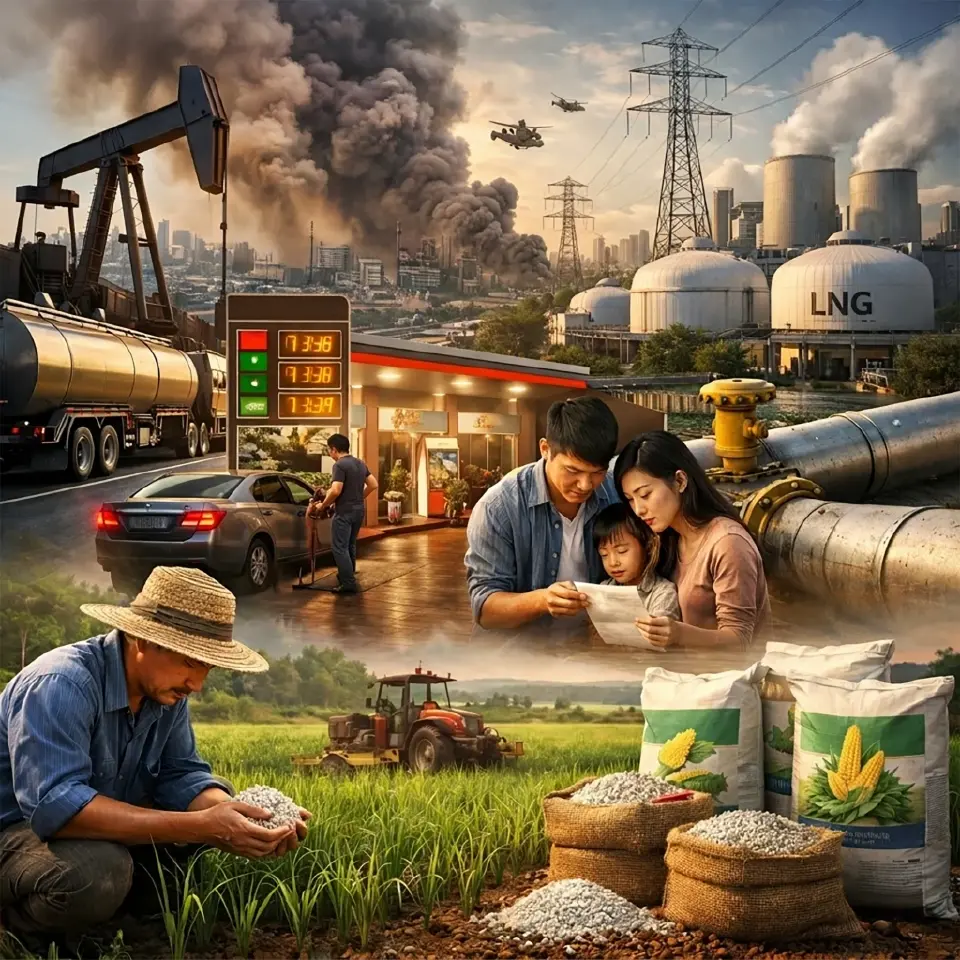 สงครามยื้อเดือนสอง น้ำมันแพงดันต้นทุนทำนาพุ่ง 80 บาท/ไร่ จับตาปุ๋ยแพงยาว 5 ปี