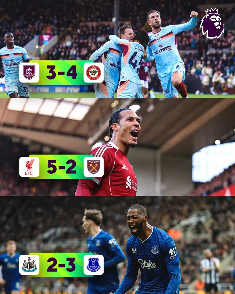 อัปเดตผลบอลสด สรุปผลการแข่งขันฟุตบอลพรีเมียร์ลีกอังกฤษ 2025/26 สัปดาห์ที่ 28