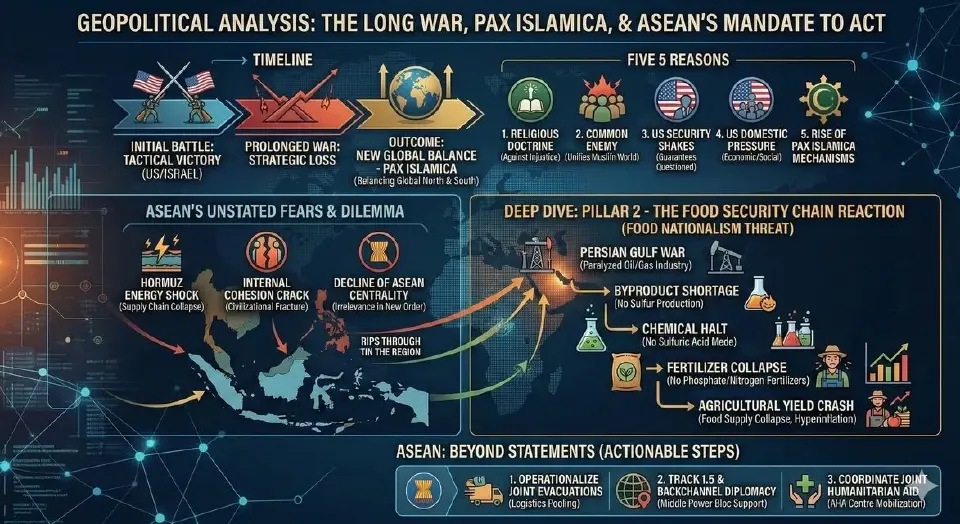 นักวิชาการเตือน "อาเซียน“ เร่งปรับทัพสู้ศึกมหาอำนาจจากสงครามตะวันออกกลาง