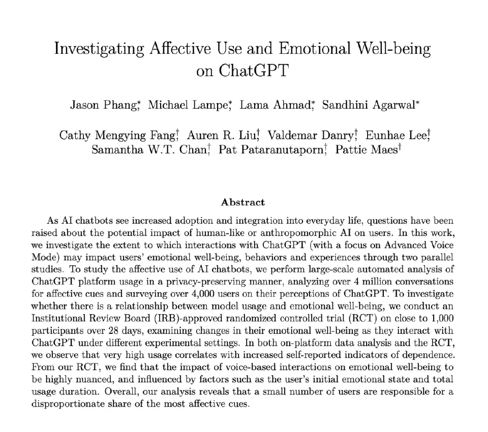 งานวิจัยเตือนภัย เมื่อ “มนุษย์” เกิดความสัมพันธ์ทางอารมณ์กับ “AI” เกินพอดี