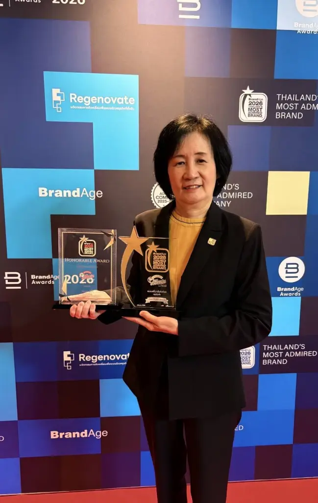 วุ้นเส้นต้นสน ผงาดเบอร์ 1 คว้า Thailand’s Most Admired Brand 2026