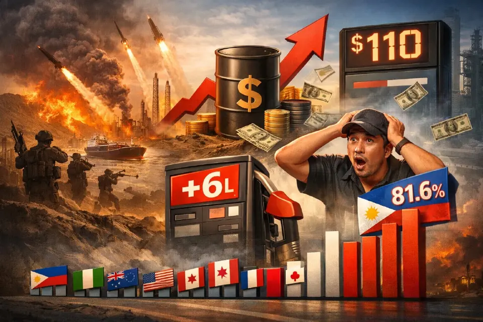 ส่องสถิติ 12 ประเทศ ขึ้นราคาน้ำมันดีเซล “ฟิลิปปินส์”พุ่งชนเพดาน 81.6%