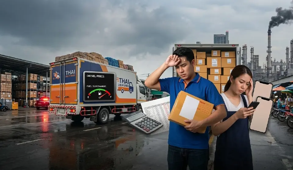 วิกฤตน้ำมันแพง ทุบอีคอมเมิร์ซ ต้นทุนพุ่งขนส่งพุ่ง 140% ค่าธรรมเนียมขยับ