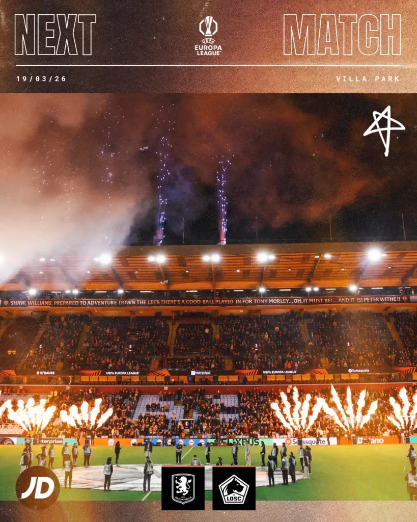 ถ่ายทอดสด แอสตัน วิลล่า พบ ลีลล์ วิเคราะห์ผลงาน ดูบอลสดช่อง beIN SPORTS - truevisions 