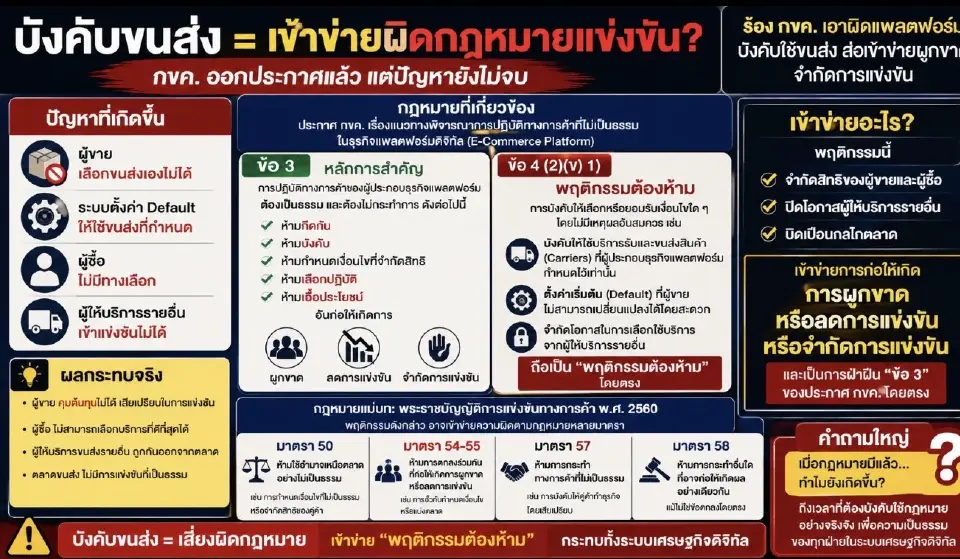 ทนายอนันต์ชัย ร้อง กขค. ฟัน 3 แพลตฟอร์มยักษ์ บังคับเลือกขนส่ง