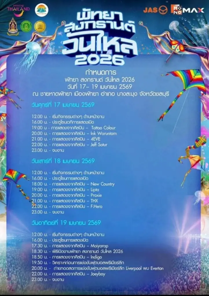 วันไหลพัทยา 2569