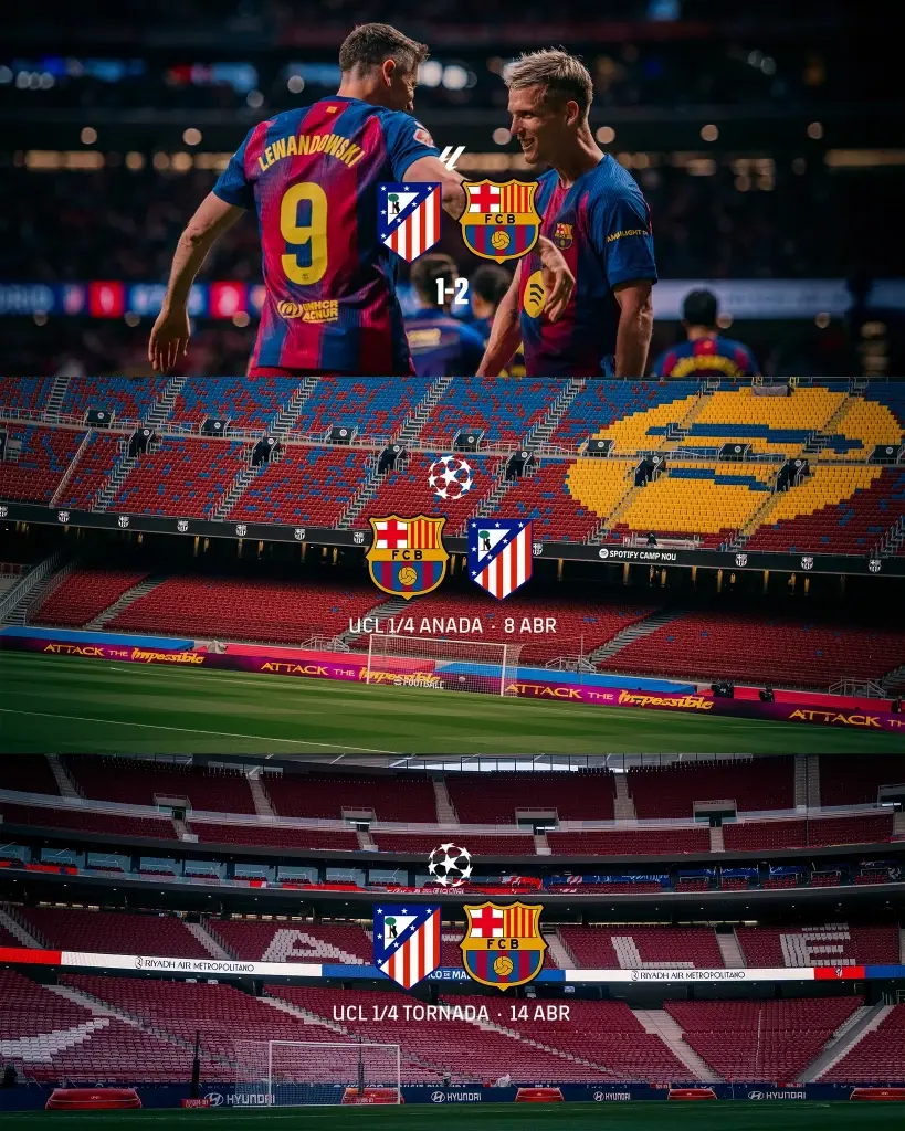 โปรแกรมถ่ายทอดสด UCL วันนี้ บาร์เซโลน่า พบ แอต.มาดริด วิเคราะห์บอล สถิติเฮด ทู เฮด คาดการณ์ 11 ตัวจริง พร้อมลิงค์ดูบอลสด 