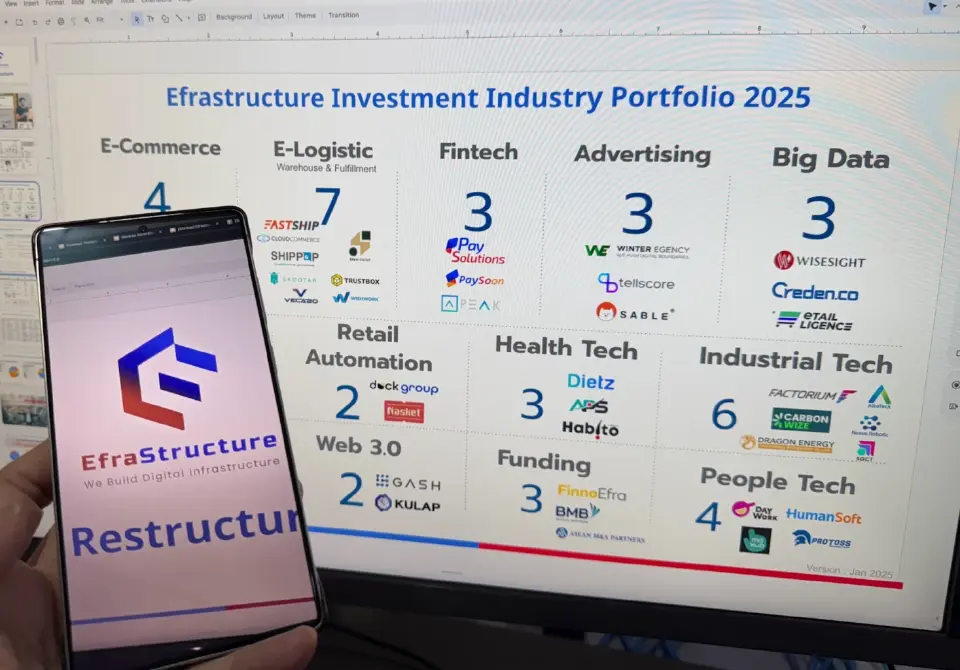 EfraStructure ปลุกสตาร์ทอัพไทย ดันเงินสะพัดเศรษฐกิจทะลุ 9 แสนล้าน