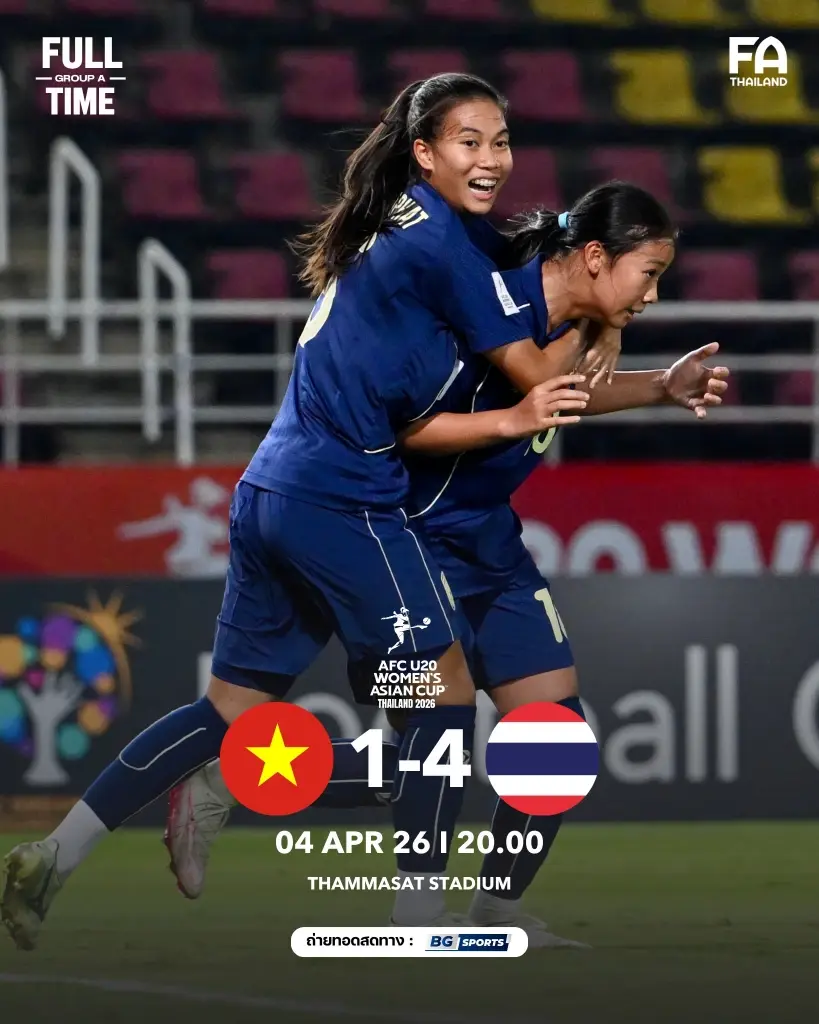 จบเกม ไทย ชนะ เวียดนาม 4-1 