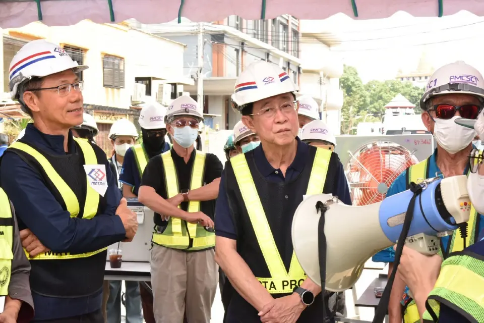 รฟม. ตรวจสายสีม่วงใต้ หัวเจาะทะลุสถานีอนุสาวรีย์ฯ ก้าวหน้า 71%