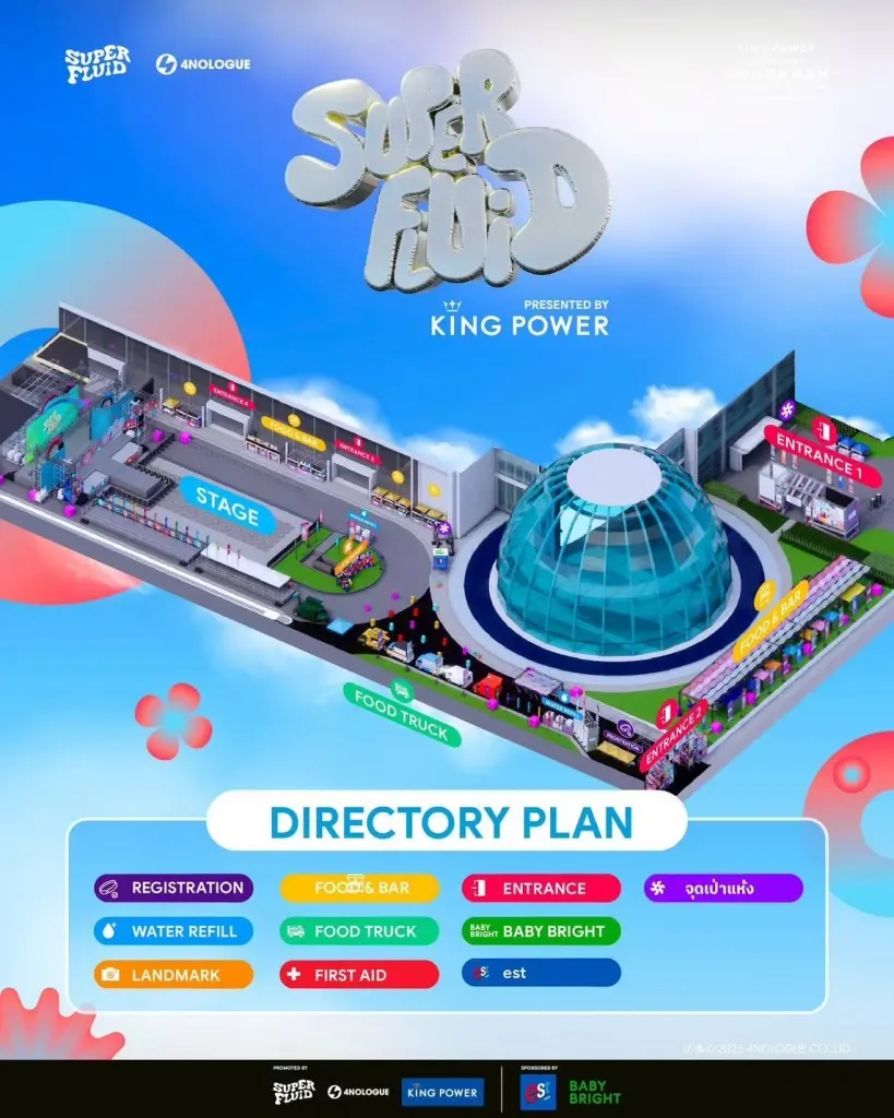 SUPERFLUID 2026 ปังรับสงกรานต์ ทัพศิลปินดัง สาดความมันส์ King Power รางน้ำ