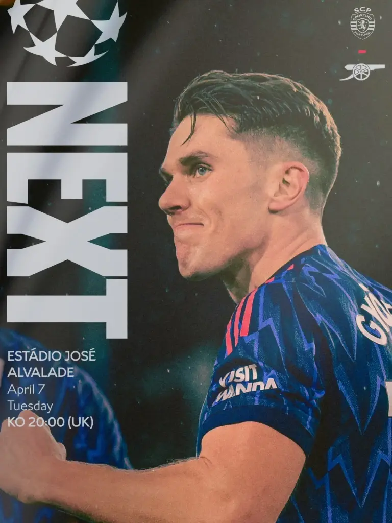 ถ่ายทอดสด ยูฟ่าแชมเปียนส์ลีก สปอร์ติ้ง พบ อาร์เซน่อล คาดการณ์ 11 ตัวจริง วิเคราะห์บอล  แนะลิงค์ดูบอลสด UCL