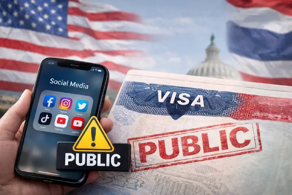 กฎใหม่ขอวีซ่าสหรัฐฯ บังคับเปิดบัญชีโซเชียลสาธารณะ หากไม่ทำเสี่ยงล่าช้า