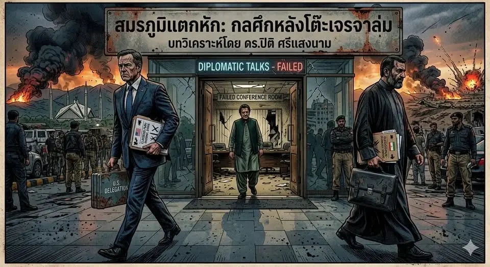 สมรภูมิแตกหัก: ยุทธศาสตร์สงครามสหรัฐ-อิหร่าน กลศึกหลังโต๊ะเจรจาล่ม