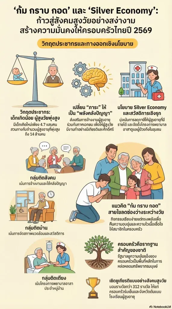 กางนโยบายรัฐบาล 'Silver Economy' รองรับสังคมสูงวัยระดับสุดยอด