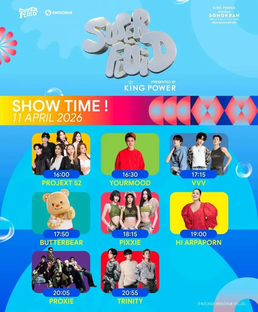 สงกรานต์ คิงเพาเวอร์ รางน้ำ