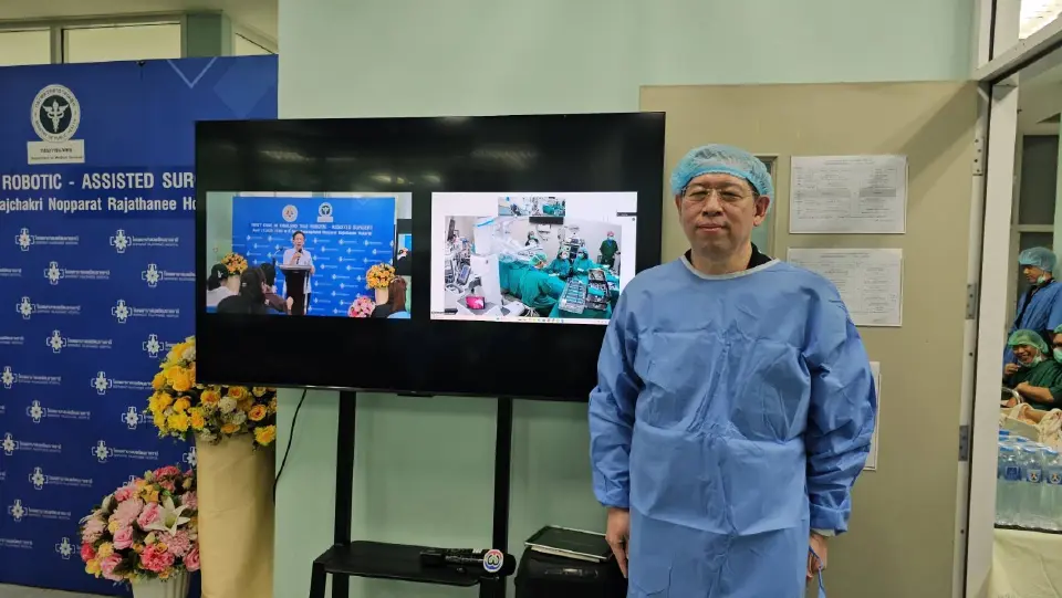 ไทย-จีน ผ่าตัดด้วยหุ่นยนต์รักษา 'นิ่วในถุงน้ำดี' ข้ามประเทศครั้งแรกสำเร็จ