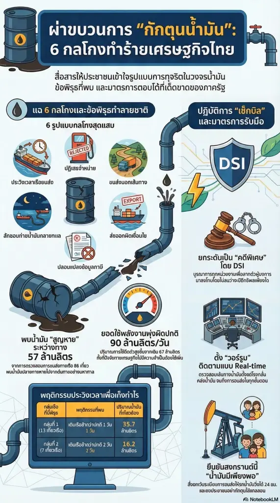 ชำแหละกลโกงสุดแสบ 'ไอ้โม่งกักตุนน้ำมัน' ฟันกำไรบนความทุกข์ประชาชน