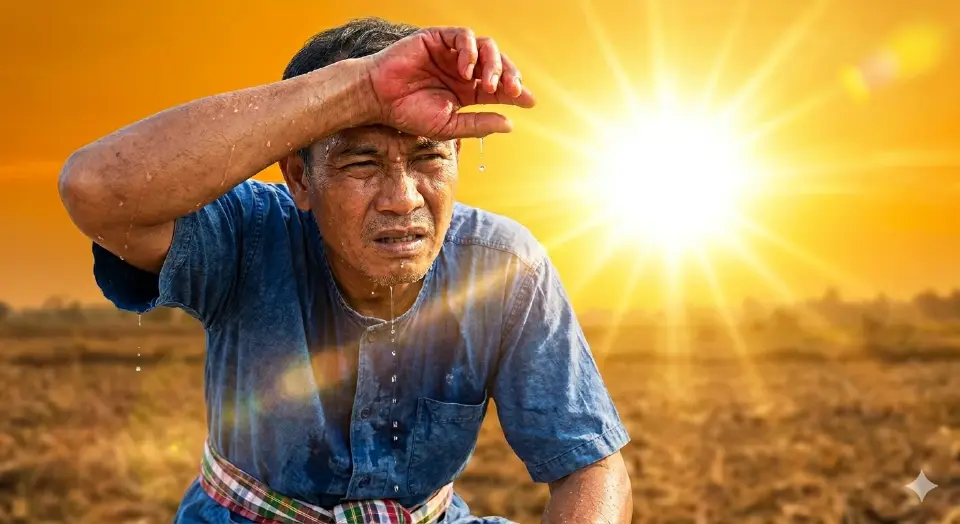 กรมอุตุนิยมวิทยา พยากรณ์อากาศวันนี้-พรุ่งนี้ ไทยร้อนจัดและแห้ง โดยเฉพาะเหนือ-อีสาน เช็คเลย 16 จังหวัดอุณหภูมิพุ่งทะลุ 40 -42 องศาเซลเซียส