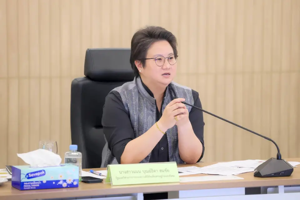 นางสาวแนน บุณย์ธิดา สมชัย รัฐมนตรีช่วยว่าการกระทรวงดิจิทัลเพื่อเศรษฐกิจและสังคม หรือ ดีอี 