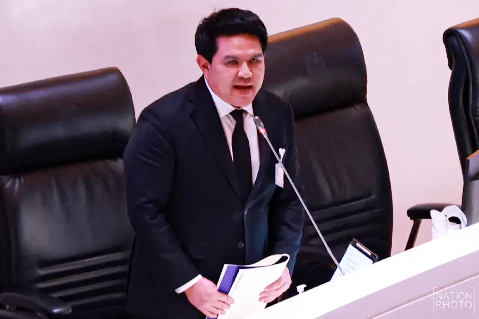 นายสุรศักดิ์ พันธ์เจริญวรกุล รมว.การท่องเที่ยวและกีฬา กล่าวในการประชุมร่วมกันของรัฐสภา คณะรัฐมนตรีแถลงนโยบายต่อรัฐสภา 