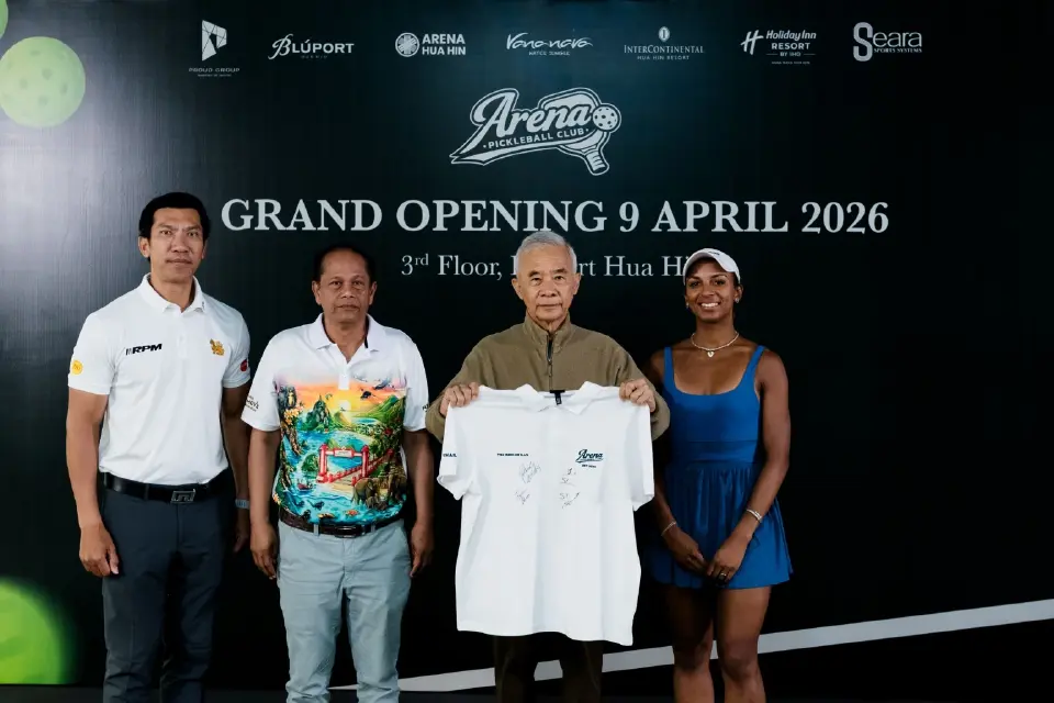 “สุวัจน์”เปิด Arena Pickleball สร้างนักกีฬาไทย ปั้นหัวหินสู่ Sport Destination