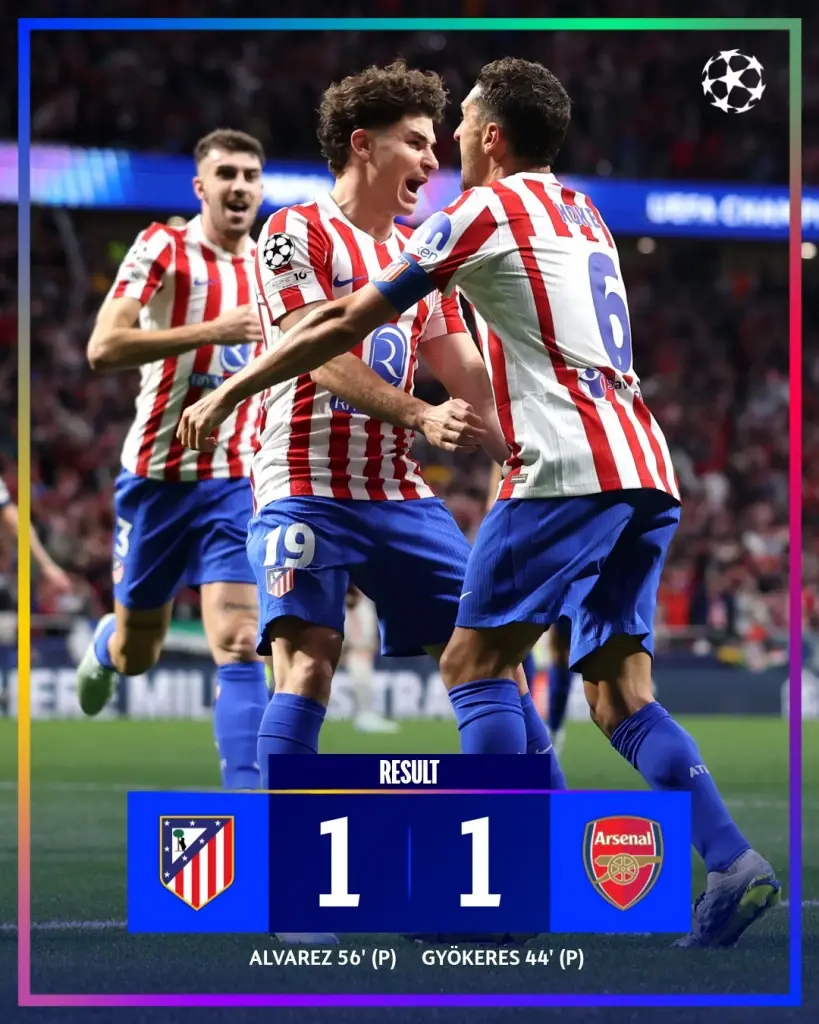 แอต.มาดริด 1-1 อาร์เซนอล
