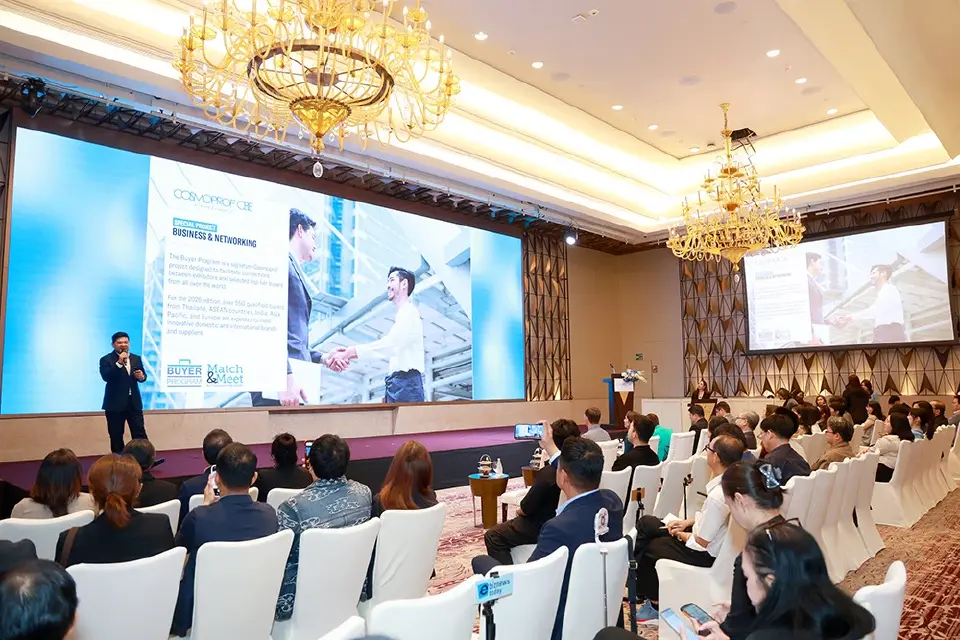 Cosmoprof CBE ASEAN 2026 เตรียมจัด 5 พาวิลเลียนนานาชาติ ได้แก่ อิตาลี ไต้หวัน เกาหลีใต้ จีน และไทย