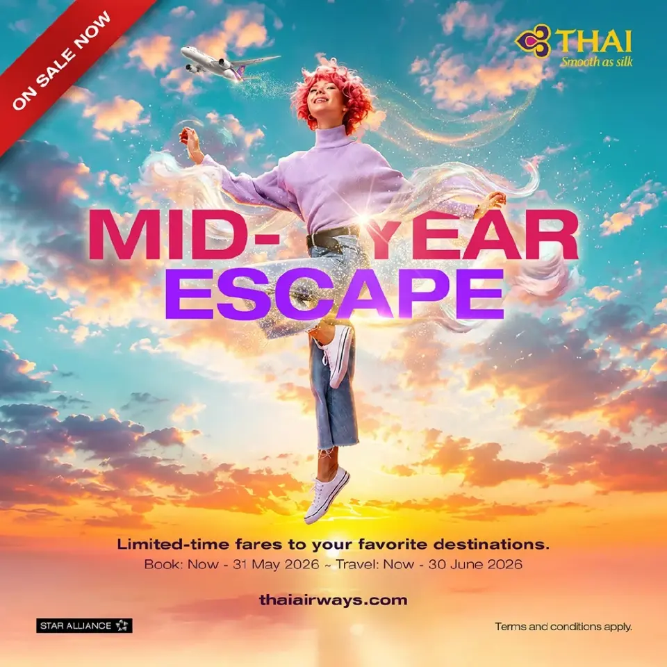 เปิดตัวแคมเปญโปรโมชั่นกลางปี “Mid-Year Escape” ตั๋วราคาพิเศษ