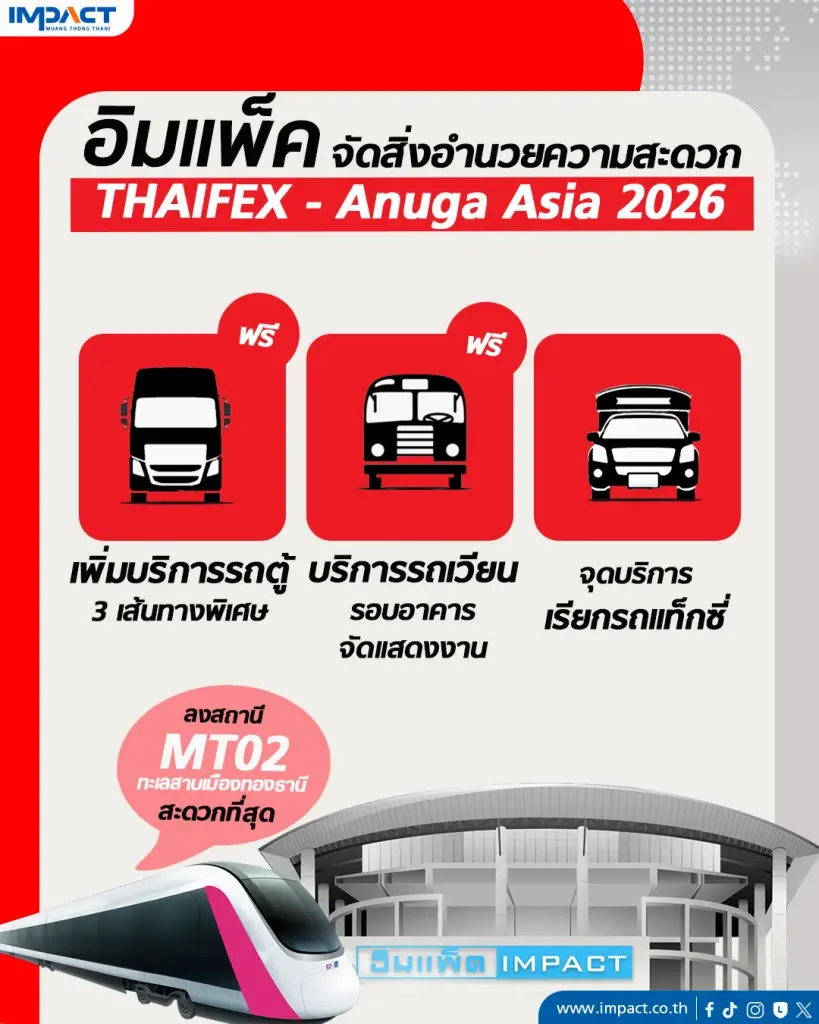 แนะการเดินทางเข้าร่วมงาน THAIFEX – Anuga Asia 2026