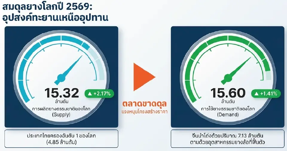 ตลาดขาดแคลนยาง