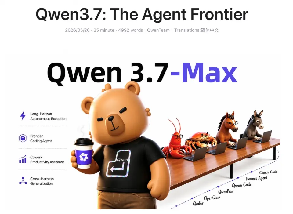 อาลีบาบา อัปเกรดใหญ่ AI Full-Stack เปิดตัว Qwen 3.7-Max รับยุค Agentic AI