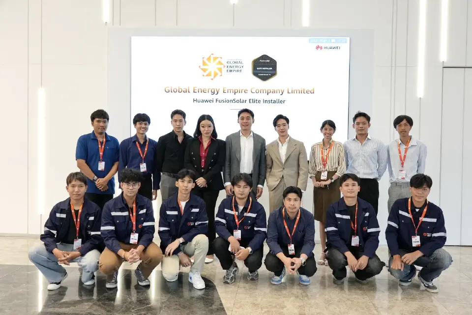 GEE Solar ก้าวสู้ผู้นำพลังงานสะอาด ขึ้นแท่นผู้ติดตั้งระดับสูงสุด จาก Huawei