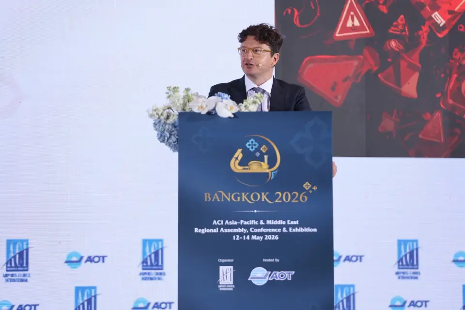 สเตฟาโน บารอนซี ผู้อำนวยการใหญ่ สภาท่าอากาศยานนานาชาติ (ACI) ประจำภูมิภาคเอเชียแปซิฟิก และตะวันออกกลาง