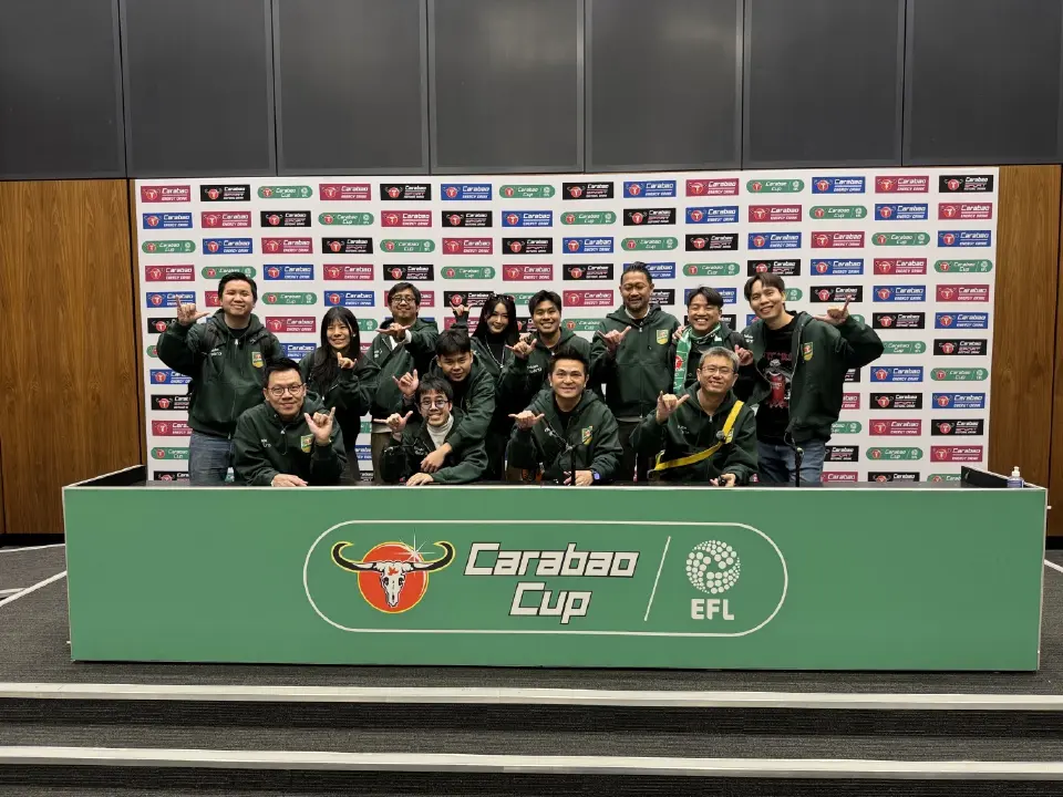 คาราบาว พาอินฟลูฯ บินดูรอบชิง Carabao Cup ติดขอบสนาม Wembley