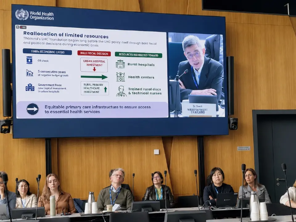 สปสช. ชูบทเรียน UHC กลางสมัชชาอนามัยโลก ย้ำสูตรสำเร็จอุ้ม 'กลุ่มเปราะบาง'