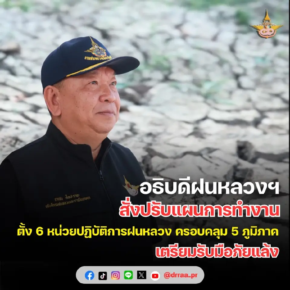 ‘ฝนหลวง’ รับศึกเอลนีโญ ตั้ง 6 หน่วยทั่วประเทศ ลุยเติมน้ำสกัดภัยแล้ง