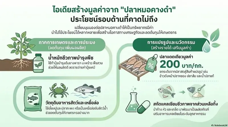 เปิดไอเดียคนไทย สร้างมูลค่าจาก“ปลาหมอคางดำ”ได้มากกว่าที่คิด