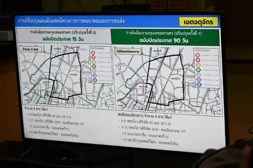กทม.เคาะผังเมืองใหม่ ตัดถนนเหลือ 96 สาย พร้อมปรับสีผังหลายทำเล