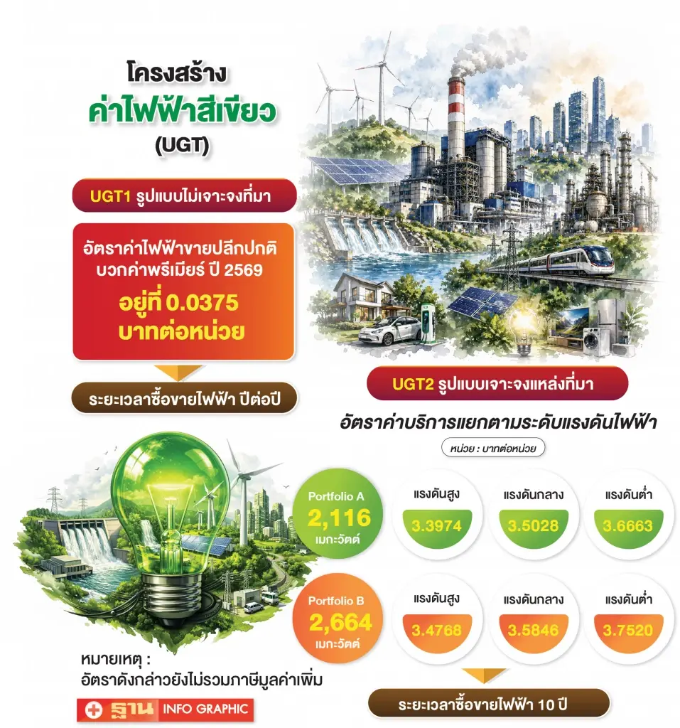 ค่าไฟฟ้าสีเขียว