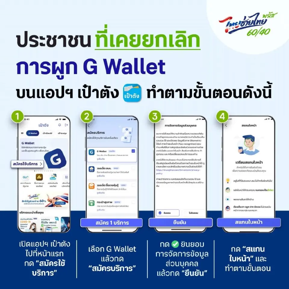 วิธีสมรใช้บริการ G Wallet