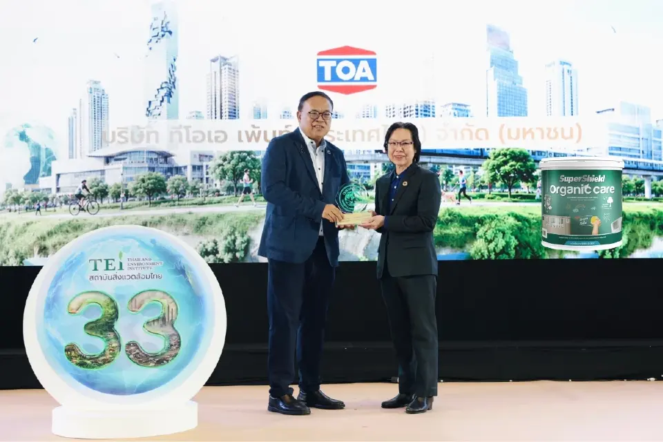 TOA ยืนหนึ่ง Green Ecosystem ไทย คว้าฉลาก EPD สูงสุด 33 รายการพร้อมรับโล่ฉลากเขียว 25 ปีต่อเนื่อง 