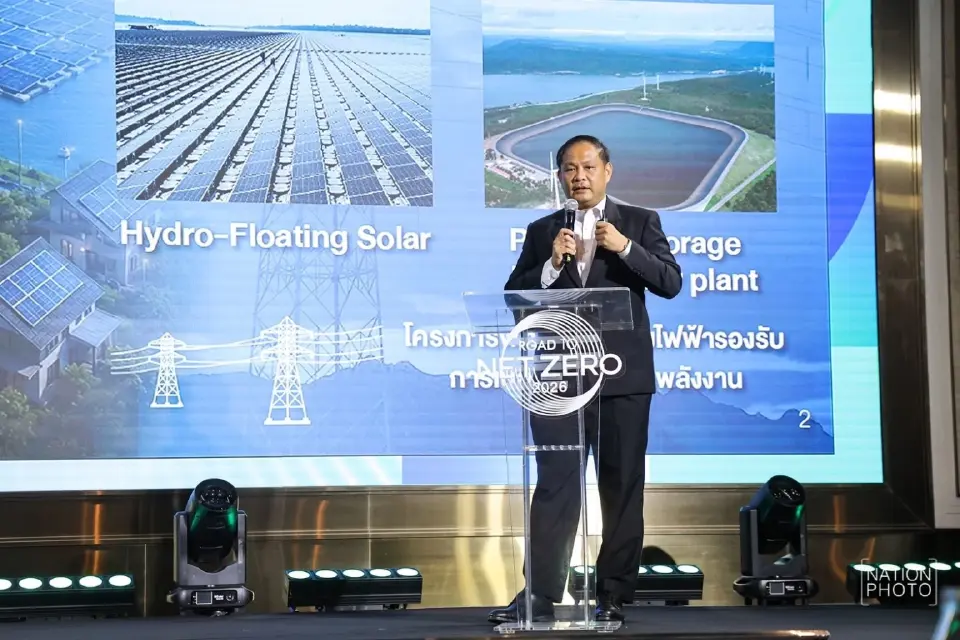 ‘เอกนัฎ’ สั่งบรรจุในแผน PDP 2026 ปักธงไฟฟ้าสะอาด 60%  เดินหน้า Net Zero ปี 2050