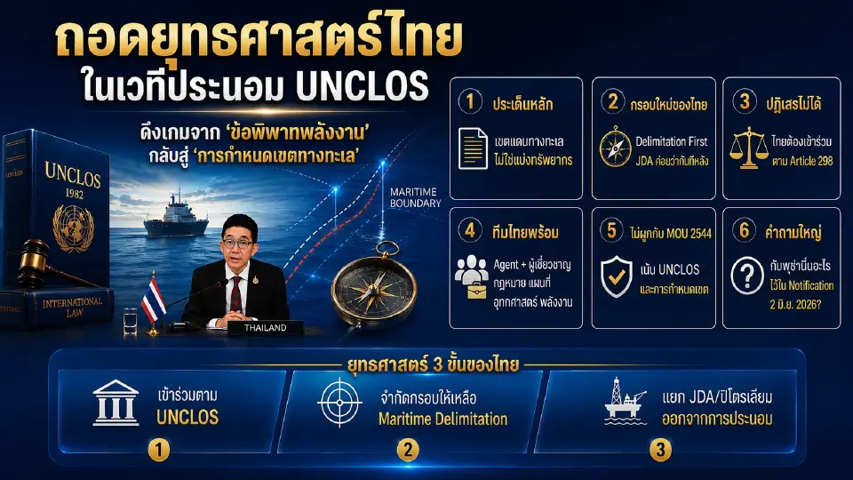 ยุทธศาสตร์ประเทศไทย ในเวทีประนอม UNCLOS