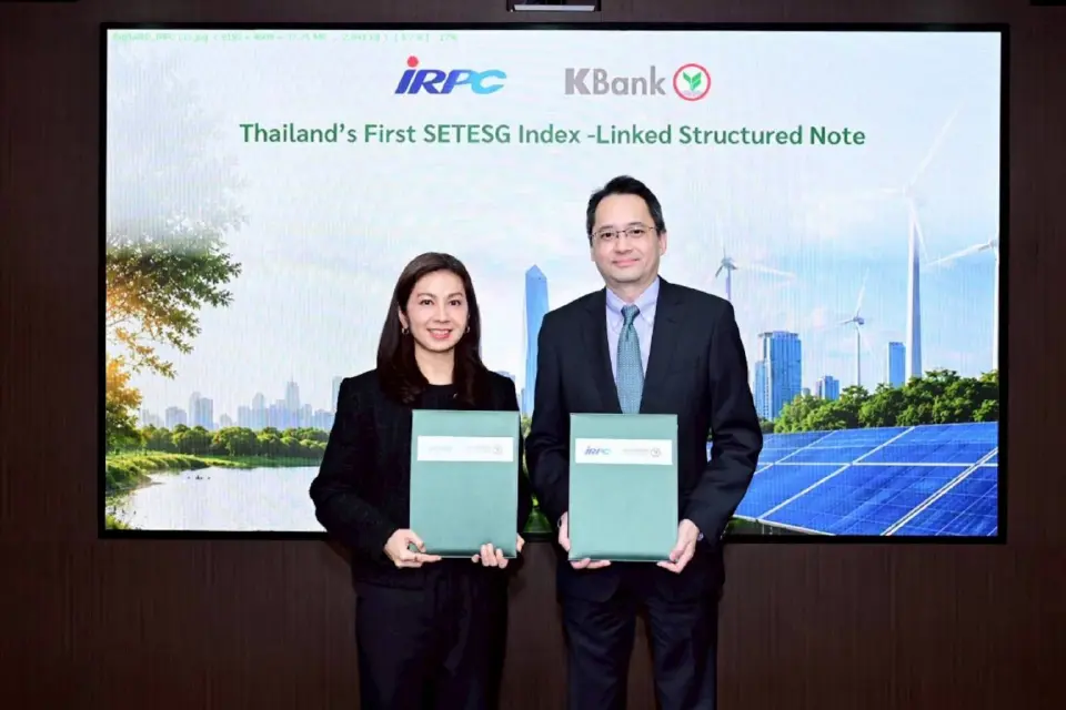 IRPC ร่วม KBANK เปิดตัวนวัตกรรมการลงทุนอ้างอิงดัชนี SETESG ครั้งแรกในไทย
